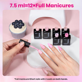 beetles Vernis à Ongles Gel 6 Couleurs Rose - Bubblegum Pink