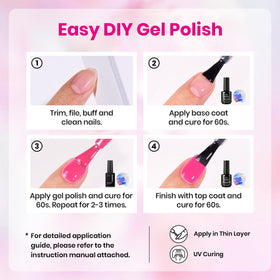 beetles Vernis à Ongles Gel 6 Couleurs Rose - Packaging