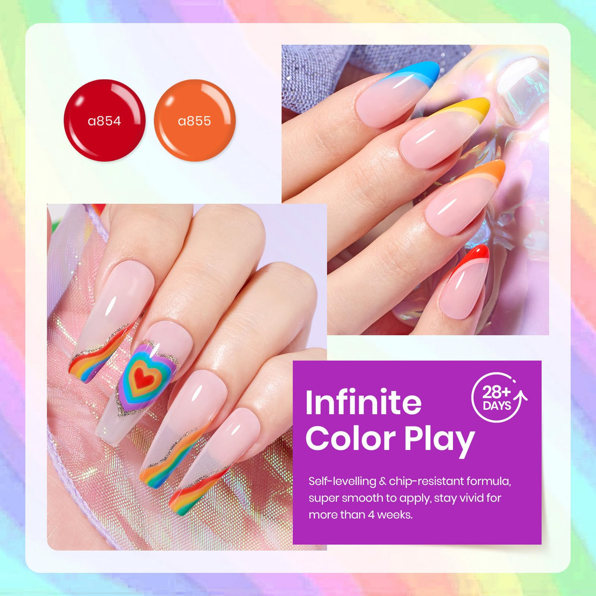 beetles Vernis Gel couleurs néon pour manucure