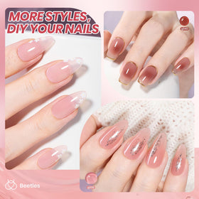 beetles vernis jelly gel de couleur nude en bouteille