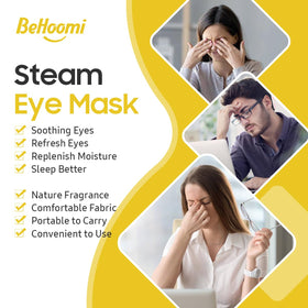 BeHoomi masque chauffant pour yeux, utilisation à la maison