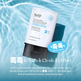 belif Aqua Bomb Crème Hydratante SPF 45 avec fleurs de souci
