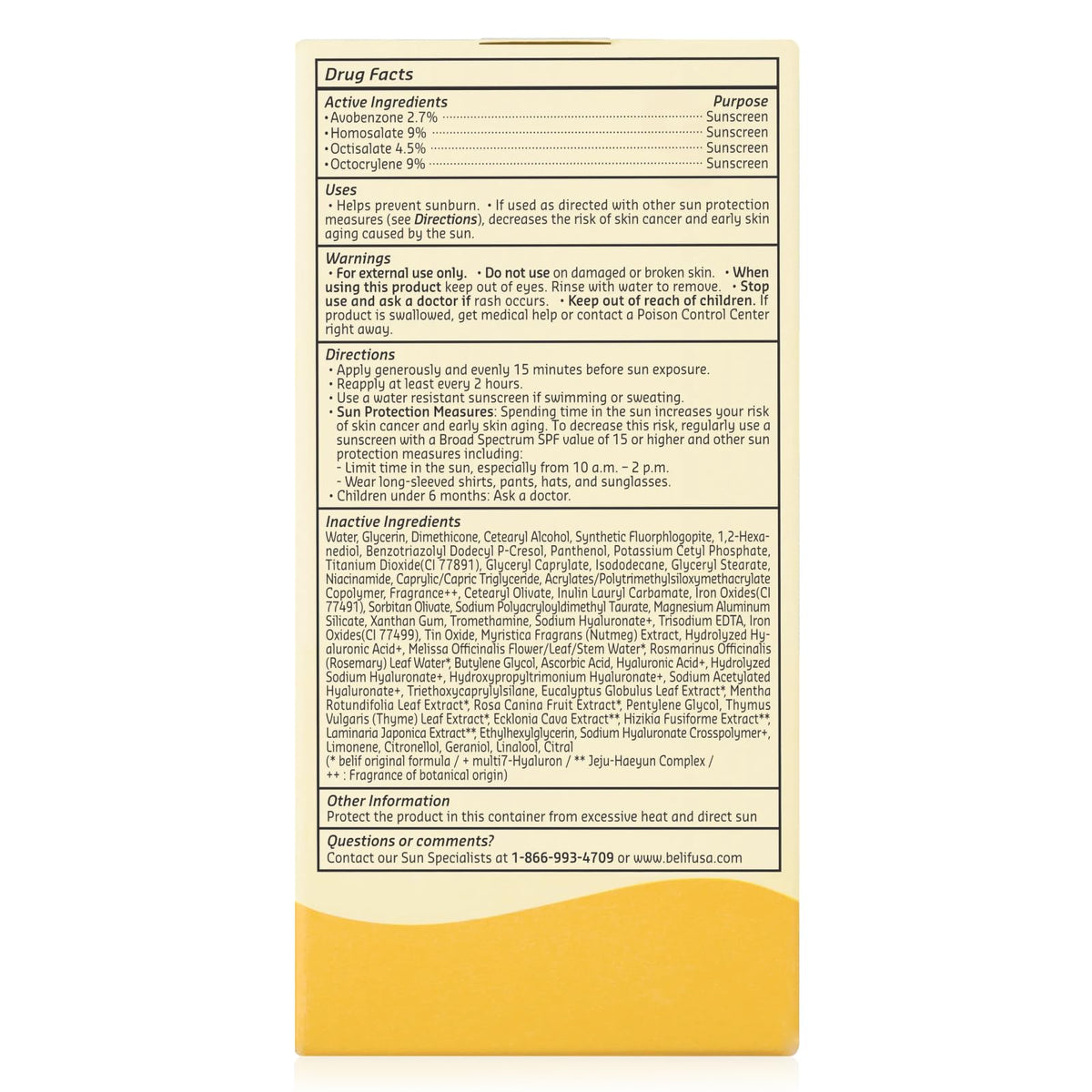 belif Dew Guard Teint Éclat SPF 40 avec gouttes d'eau