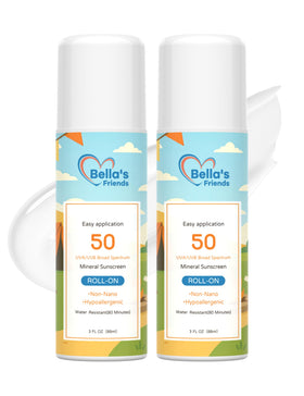Bella's Friends Life Crème Solaire Minérale en Roll-On SPF 50 vue de face