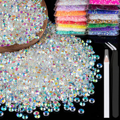 BELLEBOOST 5000 strass en résine transparent AB vue de face