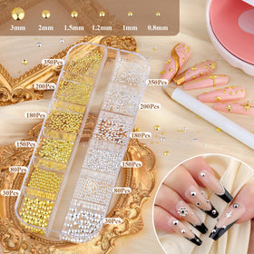 BELLEBOOST Charms à Ongles en argent et or, gros plan