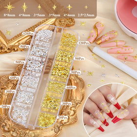 BELLEBOOST Charms à Ongles Étoiles, différentes tailles