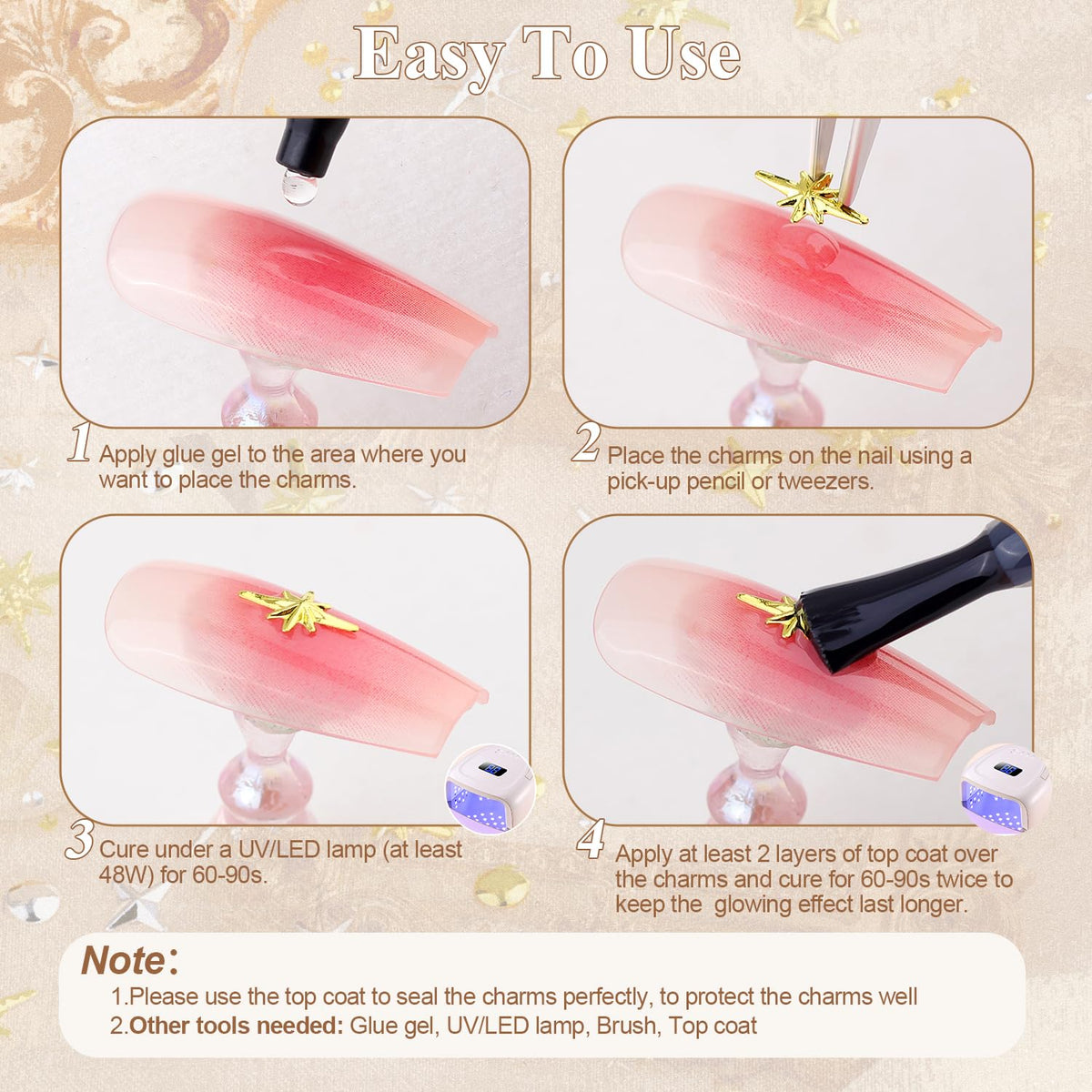 BELLEBOOST Charms à Ongles, packaging du produit