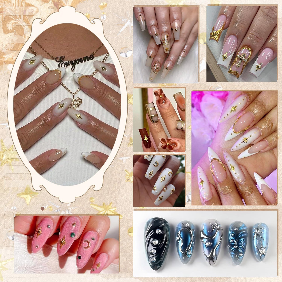 BELLEBOOST Charms à Ongles utilisés pour décoration artisanale