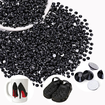 BELLEBOOST Cristaux en Verre SS12 2000PCS Noir Jet - Vue de face