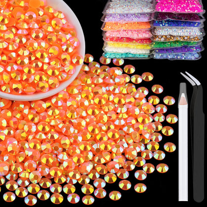 BELLEBOOST Pierre à Rhinestones Orange AB 3mm vue de face
