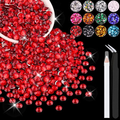 BELLEBOOST strass en résine rouge 4000PCS de 4mm en emballage