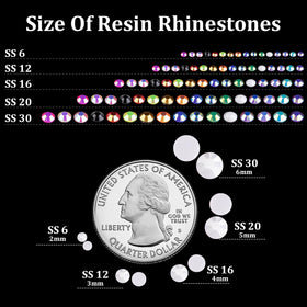 BELLEBOOST Strass Résine 3mm Blanc dans un projet de nail art