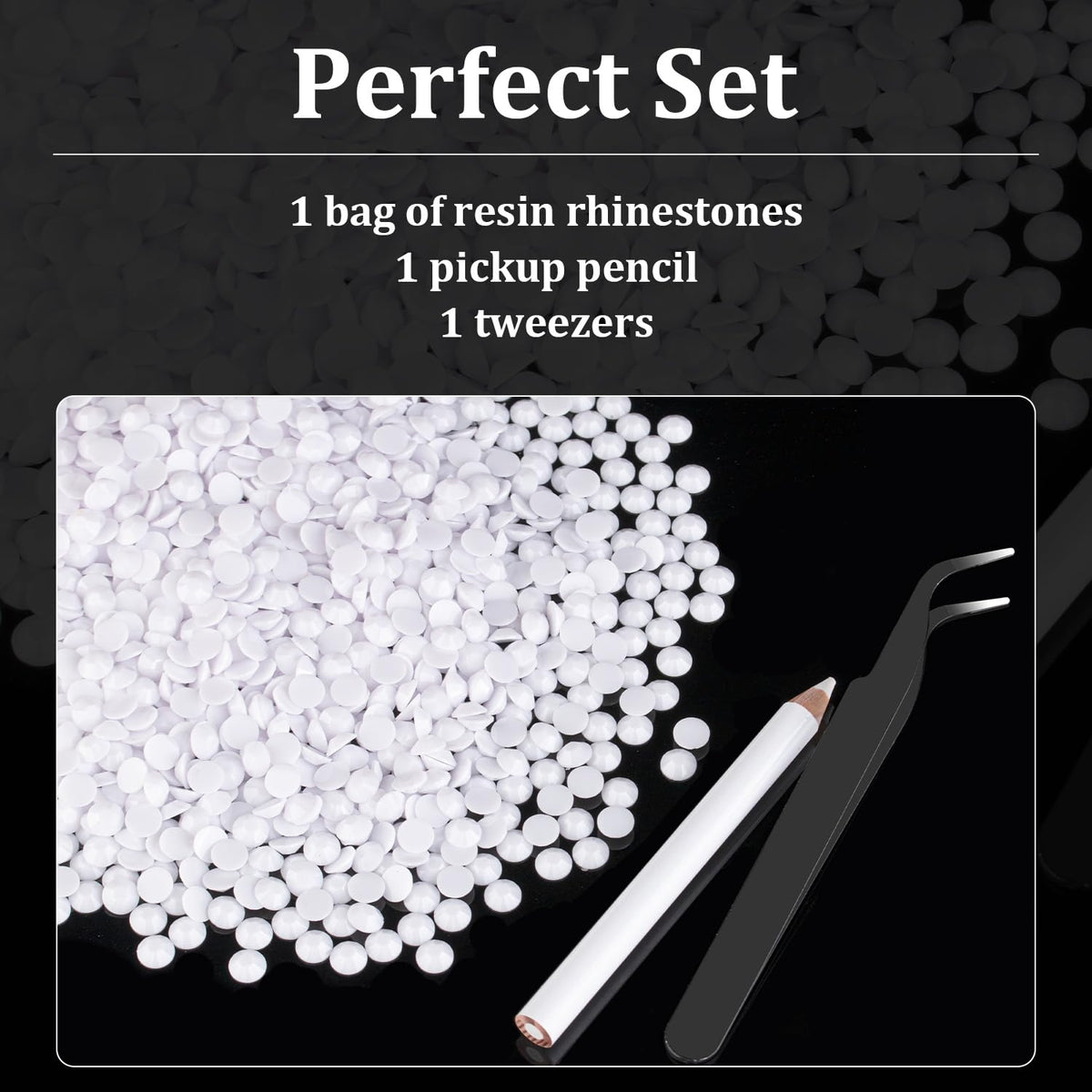 BELLEBOOST Strass Résine 3mm Blanc utilisés pour un bricolage créatif