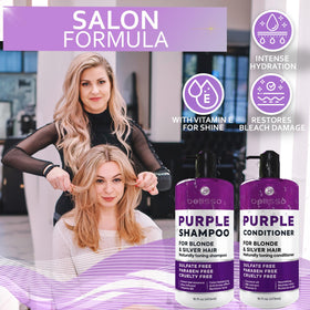 BELLISSO après-shampooing violet avec texture crémeuse