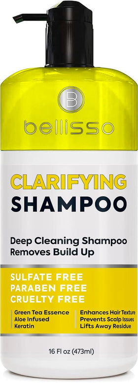 BELLISSO Shampoo Clarifiant 662g avant et après utilisation