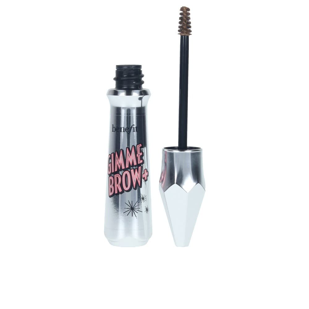 Benefit Gimme Brow+ Gel Volumateur 02 Brun Doré Chaud, packaging et applicateur