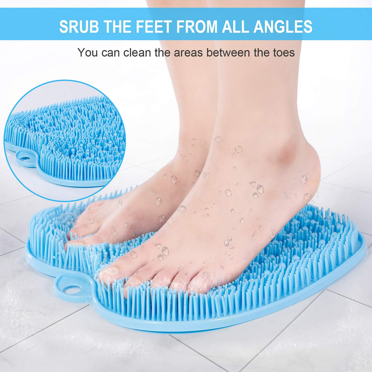 BESKAR Tapis de Douche XL avec pieds en action