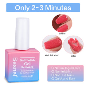 BESNEL Gel Remover Vernis à Ongles en situation d'utilisation