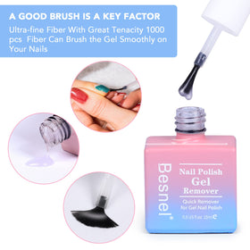 BESNEL Gel Remover Vernis à Ongles face avant du produit
