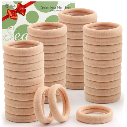 Bessrung élastiques cheveux beige 100PCS vue avant