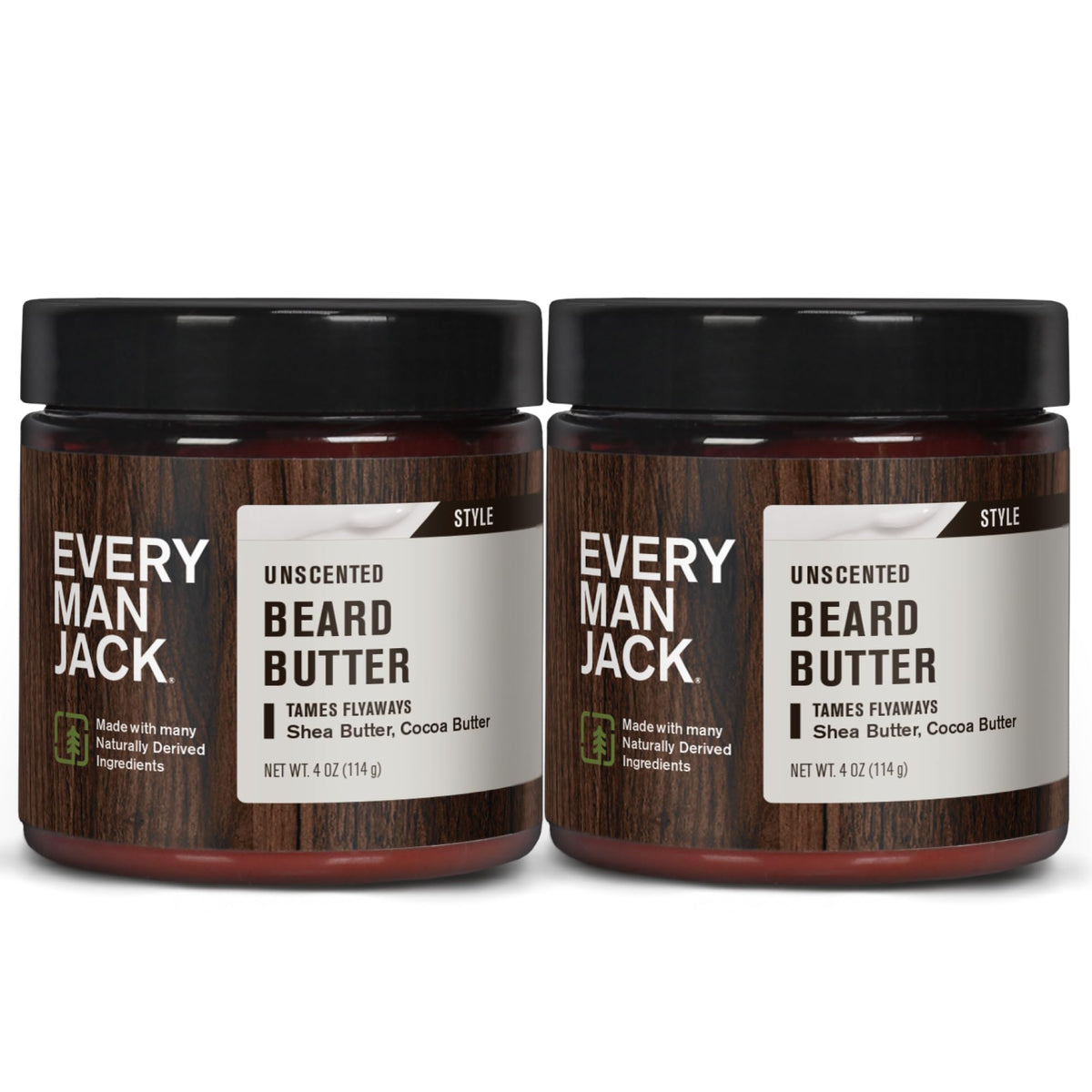 Beurre à barbe Every Man Jack 2pk vue de face avec packaging