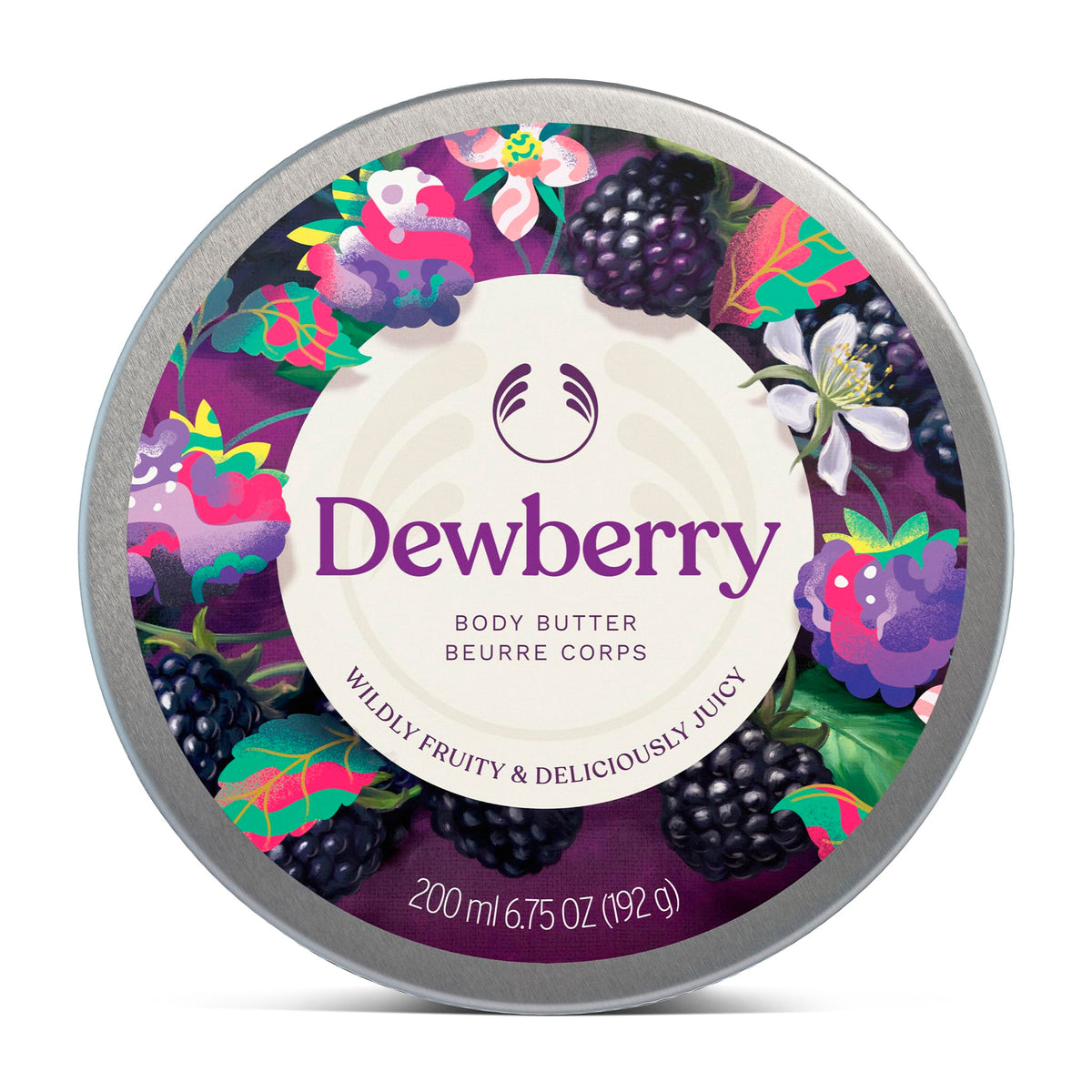 Beurre corporel Dewberry The Body Shop 249g vue de face