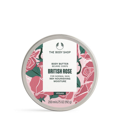 Beurre Corporel Rose Britannique The Body Shop 240g vue de face
