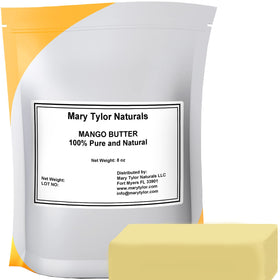 Beurre de mangue Mary Tylor Naturals 240g en emballage plastique refermable