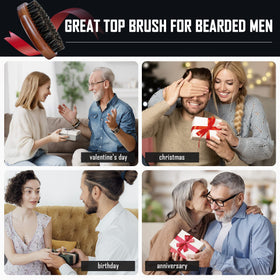 BFWood Brosse à Barbe en Poils de Sanglier, détails des poils