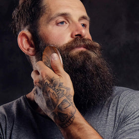 BFWood Brosse à Barbe en Poils de Sanglier, vue arrière