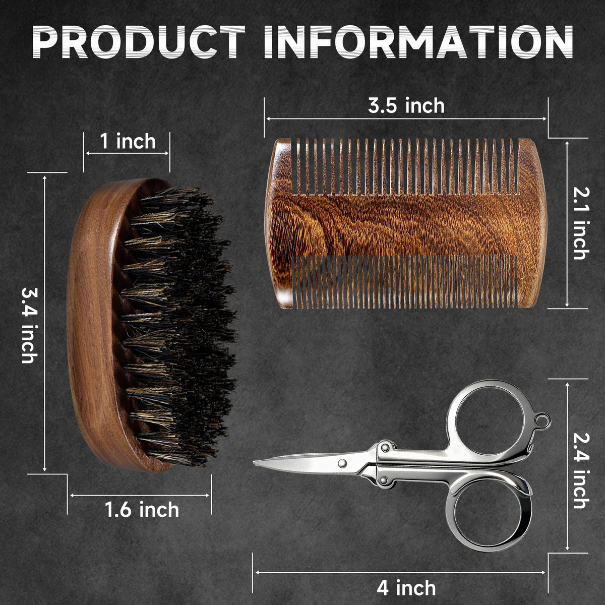 BFWood kit de barbe 5-en-1 en utilisation quotidienne