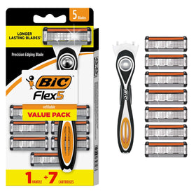 BIC Flex 5 rasoir rechargeable avec 5 lames et 7 cartouches