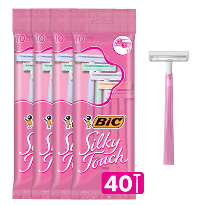 BIC Rasoirs Jetables Femmes Silky Touch pack de 40