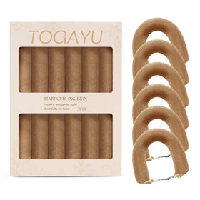 Bigoudis en velours Togayu avec un design en forme de cœur