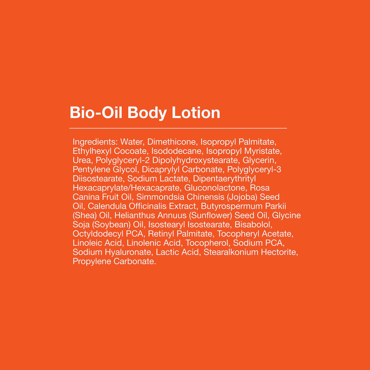 Bio-Oil Lotion Hydratante Corps 200g avec ingrédients naturels
