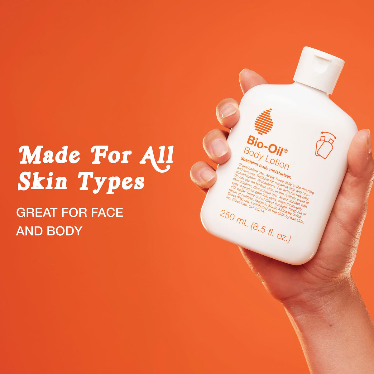Bio-Oil Lotion Hydratante Corps 200g sur fond neutre