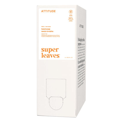 BIO SPECTRA ATTITUDE savon liquide mains 135,26 Fl Oz parfum fleur d'oranger et eucalyptus