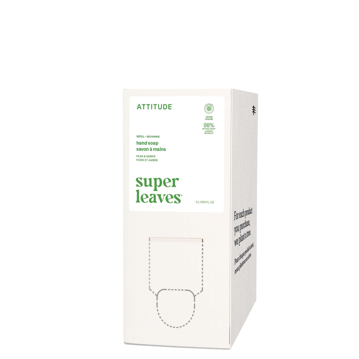 BIO SPECTRA ATTITUDE savon liquide mains 67,6 Fl Oz vue avant