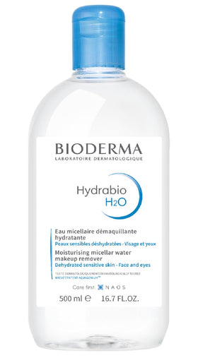 Bioderma Hydrabio H2O 500ml vue avant avec étiquette
