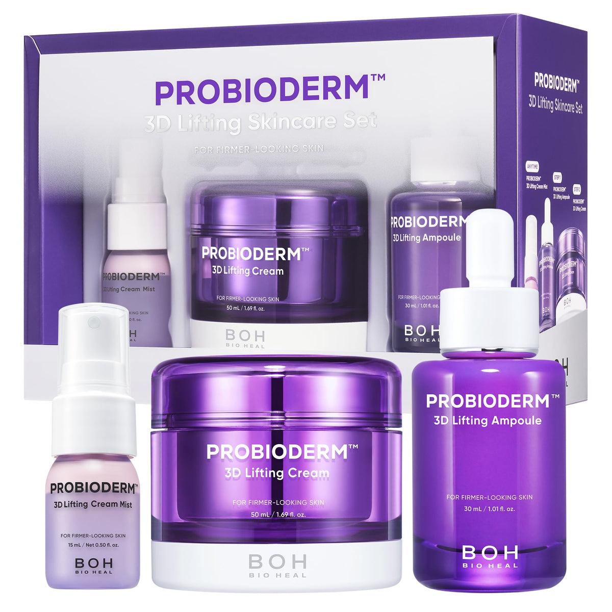 BIOHEAL BOH Set de Soins Probioderm 3D Lifting - Crème et sérum