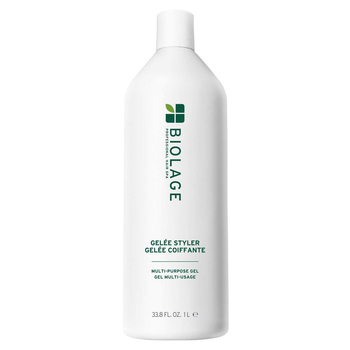 Biolage Gelée de Coiffage 1000ml vue de face avec bouchon