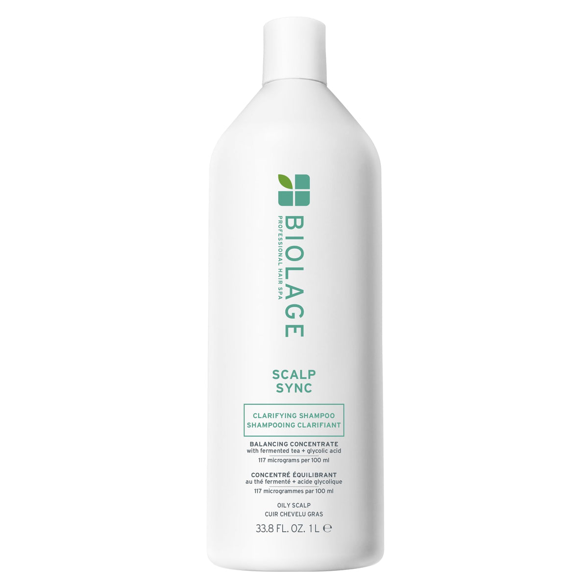 Biolage Shampoo Clarifiant Scalp Sync 33,8 fl oz vue avant avec étiquette
