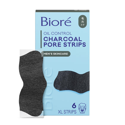 Bioré bandes de nettoyage profond au charbon pour hommes, affichage des bandes dans l'emballage