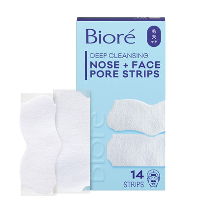 Bioré bandes nettoyantes pour le nez et le visage, 14 unités pack