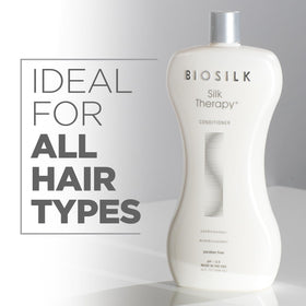 BioSilk Après-Shampoing Thérapie Soie 34 Oz sur un fond naturel