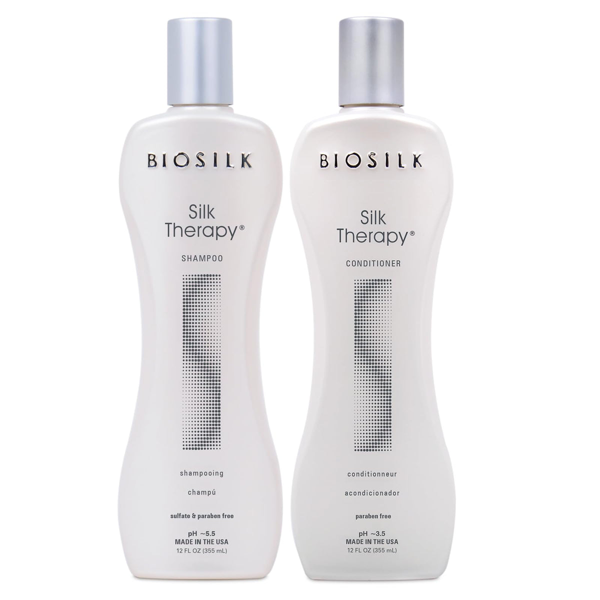 BioSilk Duo Set Shampoo et Après-Shampooing 12 Oz vue de face