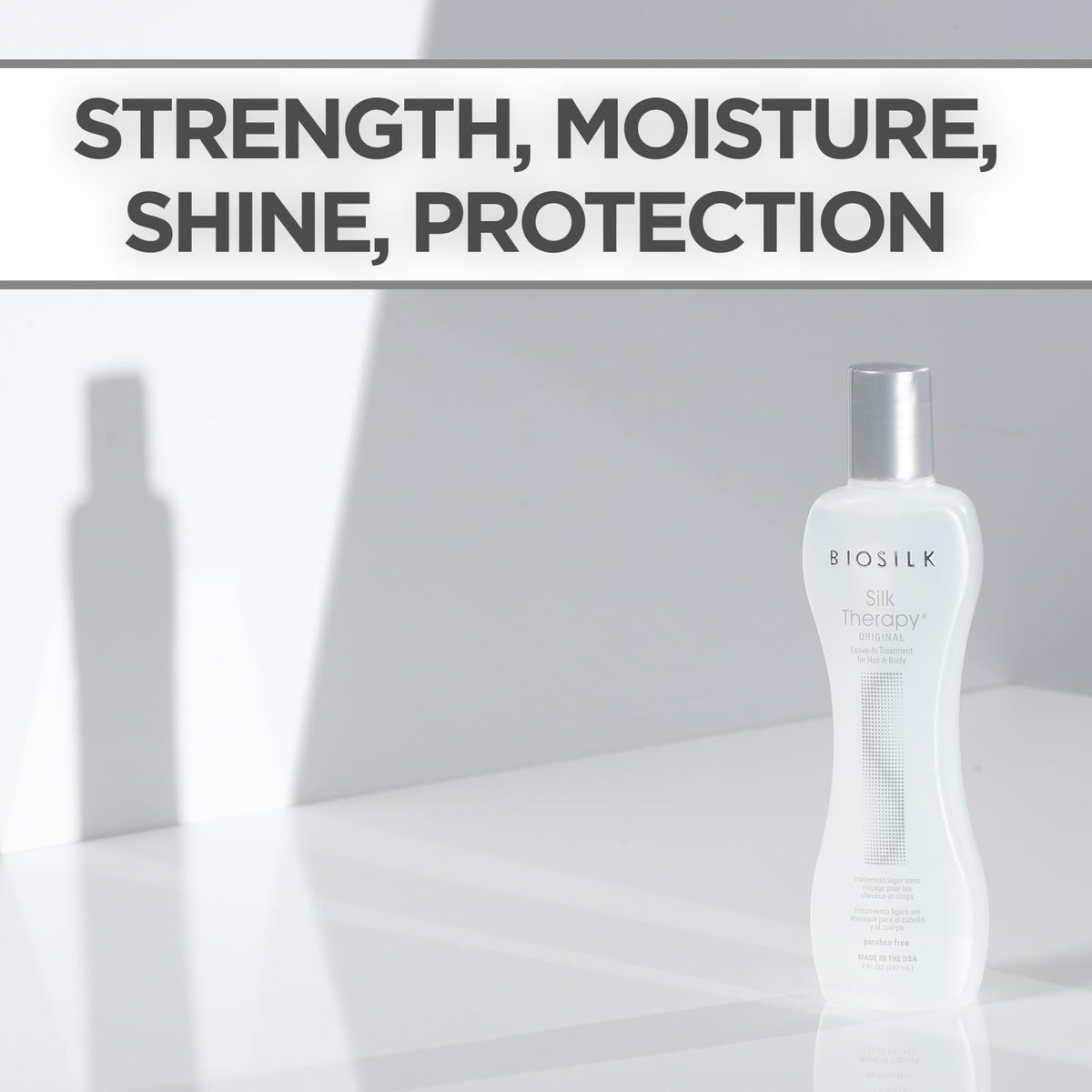 BioSilk Silk Therapy Original 191g application sur cheveux