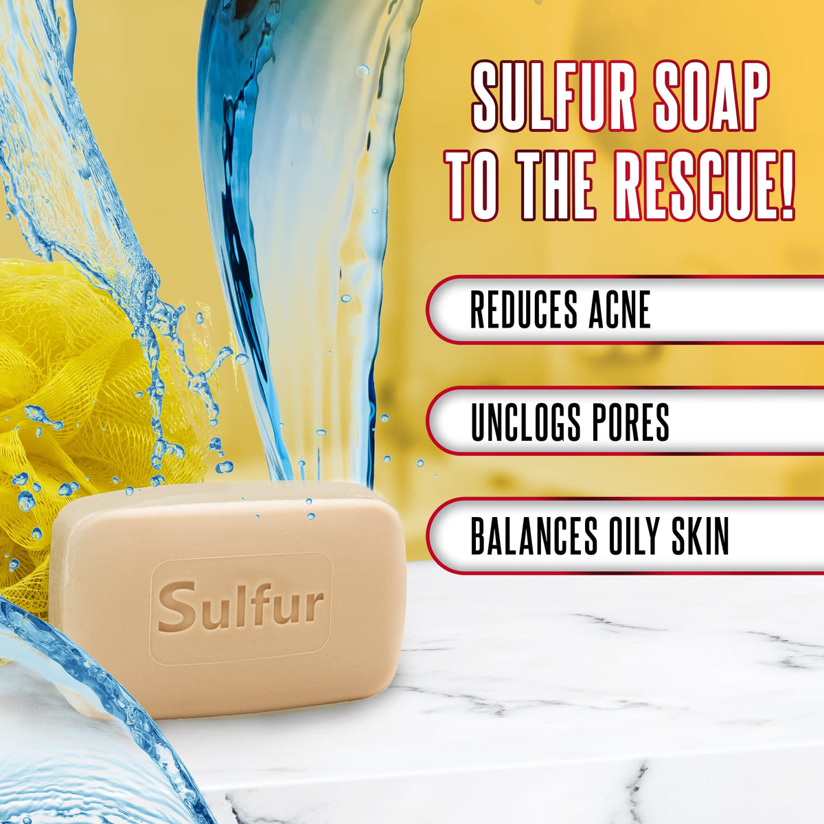 Biosulfur savon 10% soufre texture proche