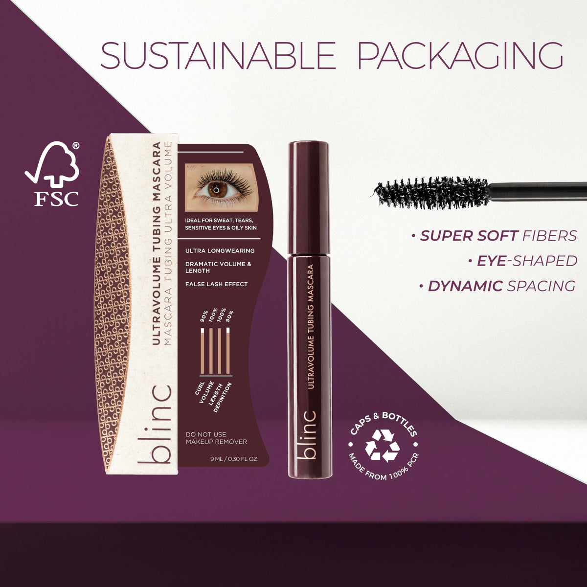 blinc Mascara Tubing UltraVolume tubes de mascara sur la main